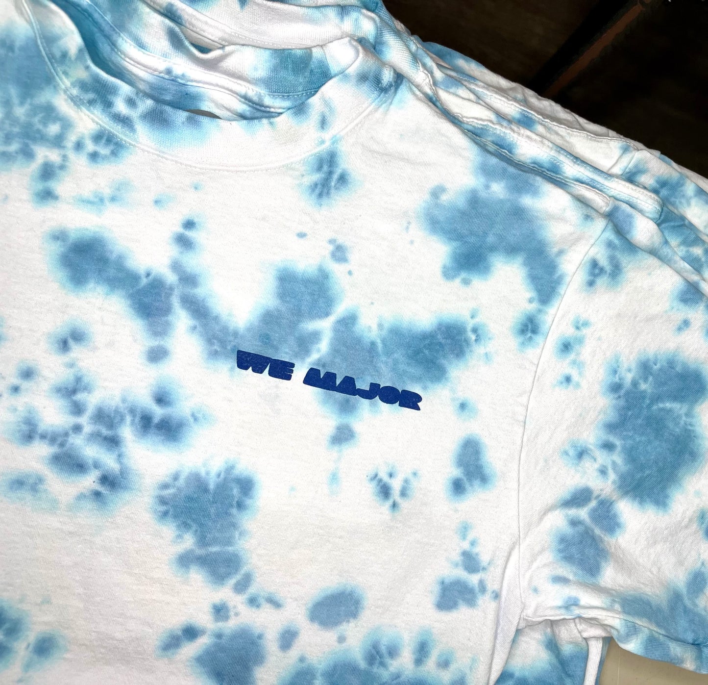 Custom Tie-Dye WE MAJOR Logo Tee