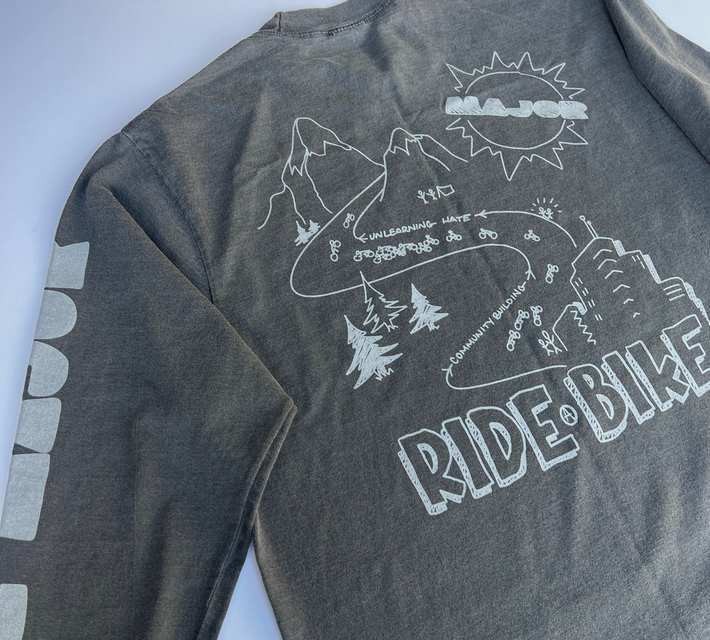 CAMP Long Sleeve Washed Black with Reflective Print