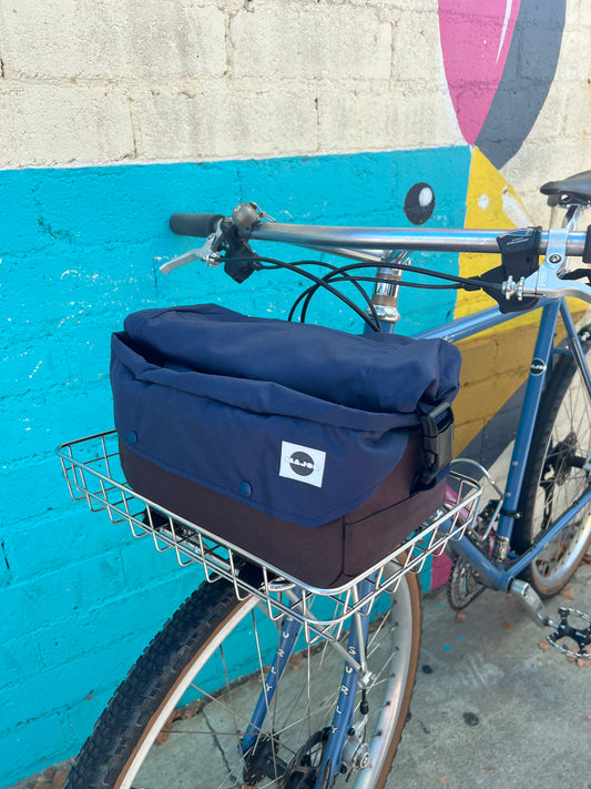 Front Rack Bag Blue and Green