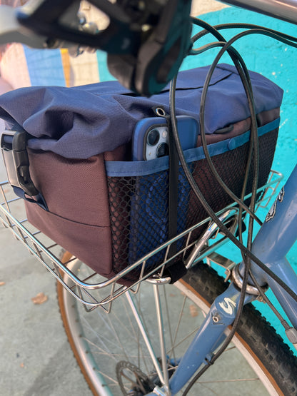 Front Rack Bag Blue and Green