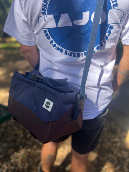 Front Rack Bag Blue and Green