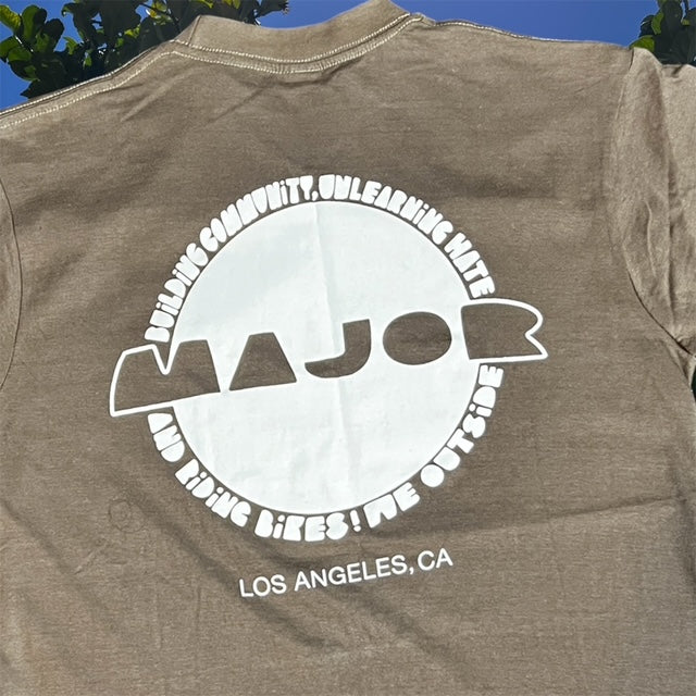 WE MAJOR Anniversary Logo T-Shirt (Brown)